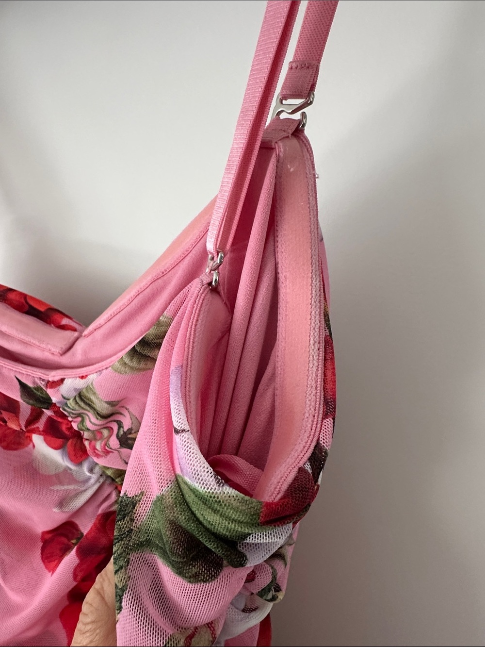 L'AGENCE Floral Caprice Ruched Strapless Midi Dress. Size 4 - Picture 8 of 8